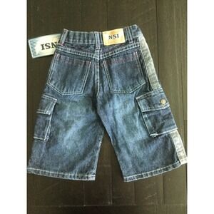 NWT Boys 3T Denim Long Cargo Shorts, New (T31) 0115